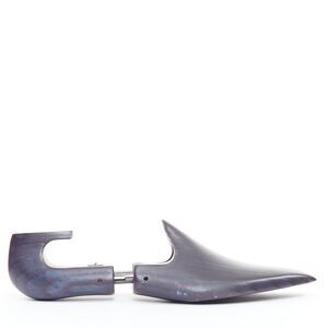 BERLUTI dark blue wooden carved logo shoe tree shape holder UK7 EU41